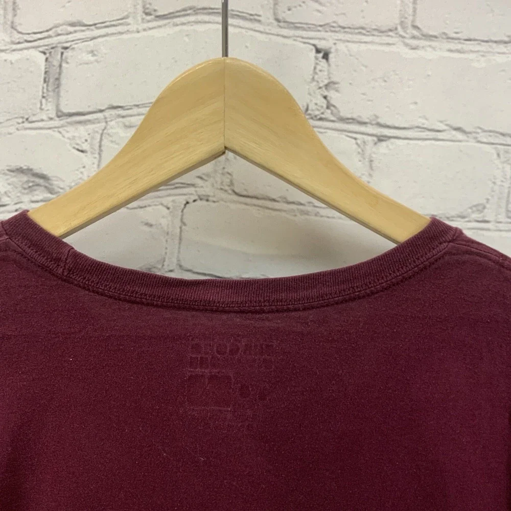 Adidas The Go To Tee Mens Sz L Red Maroon‎ Athletic Logo